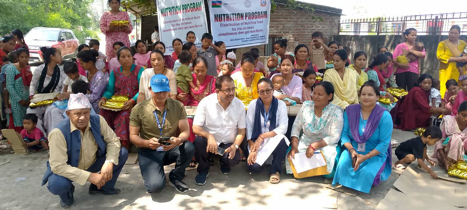 बालबालिकाको स्वास्थ्य सुधार गर्ने उद्देश्यले पोषणयुक्त खाद्यान्न वितरण